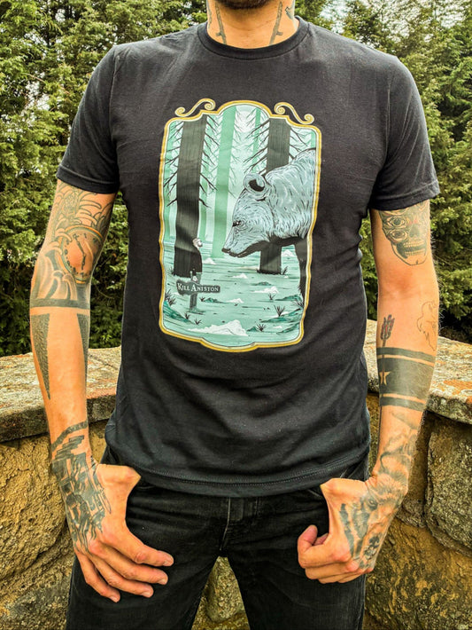 Kill Aniston -T-Shirt "Mirando al oso"